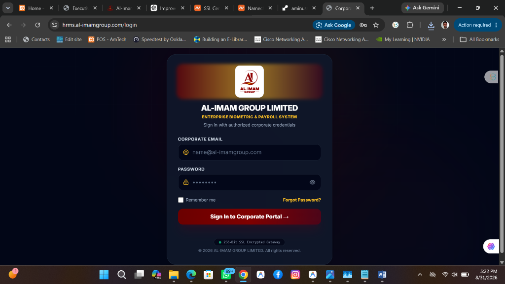 Al-Imam Group HRMS & Biometric Payroll Screenshot 2